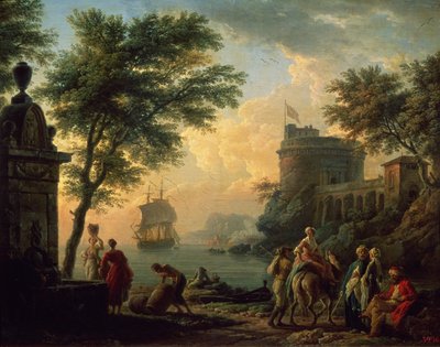 Seaport by Claude Joseph Vernet